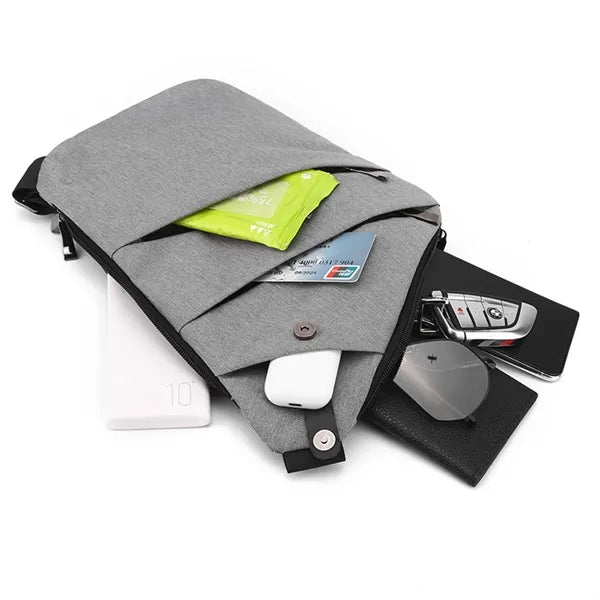 Unisex Anti Theft Chest Sling Crossbody Bag