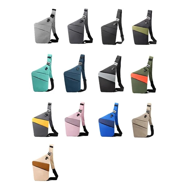 Unisex Anti Theft Chest Sling Crossbody Bag