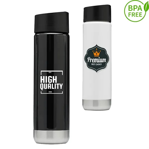 25 oz. BPA Free Slim Line PET Sports Bottle w/ Sliding Lid