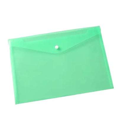 A4 Plastic Envelope Clear Folder With Snap Closure Office