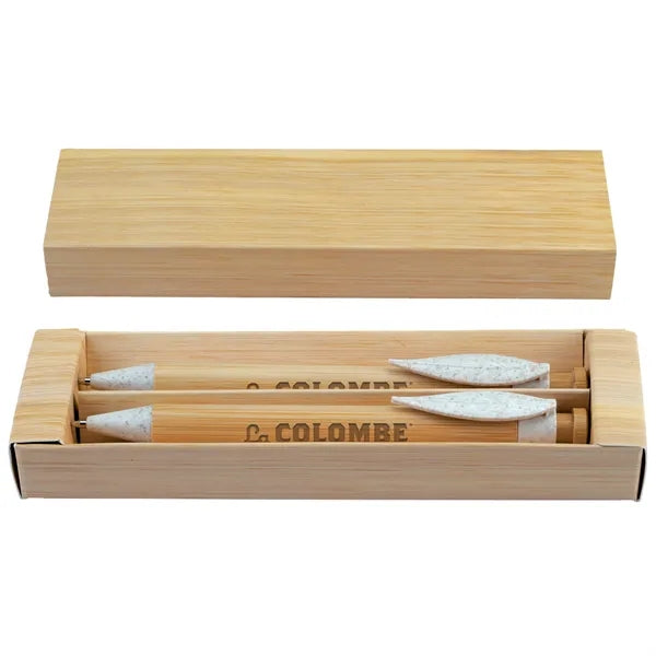 Bamboo-Print Paper Double Gift Box