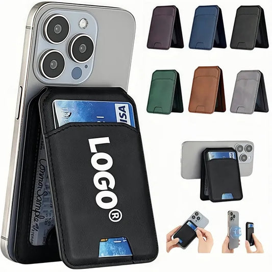 2 in 1 Leather Magnetic Wallet Phone Adjustable Stand