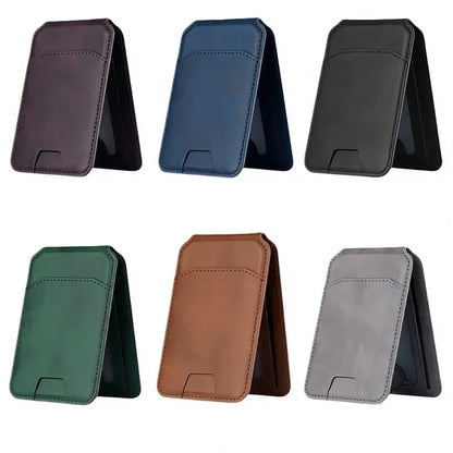 2 in 1 Leather Magnetic Wallet Phone Adjustable Stand