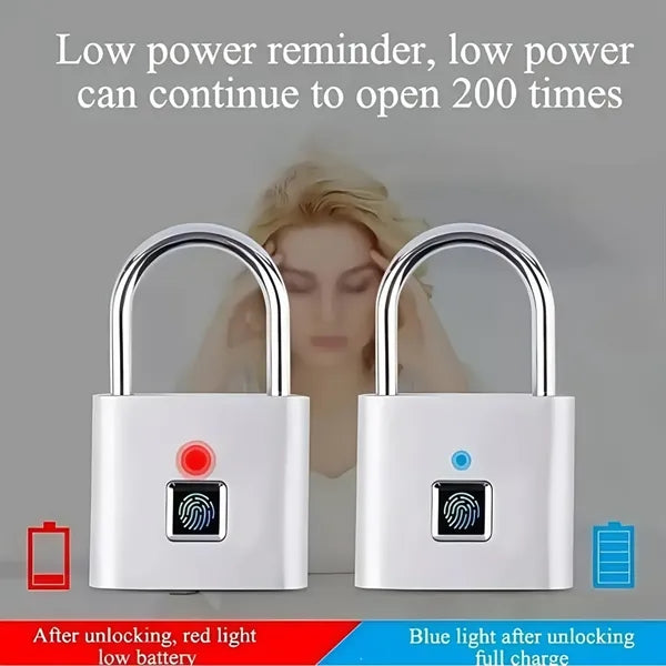 Intelligent Anti Theft Fingerprint Padlock Usb Charging