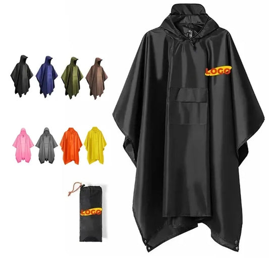 Hooded Rain Poncho