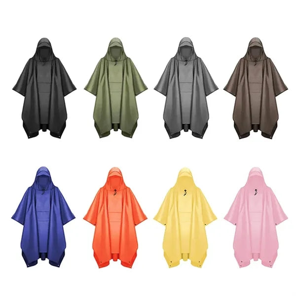 Hooded Rain Poncho