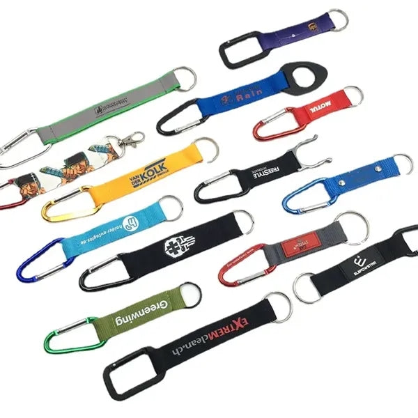 Carabiner Short Lanyard Keychain
