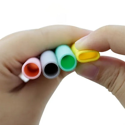 Eco-Friendly Collapsible Silicone Straw Set