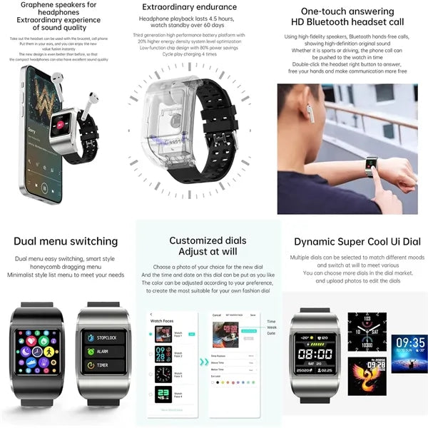 Bluetooth Headset Smart Bracelet
