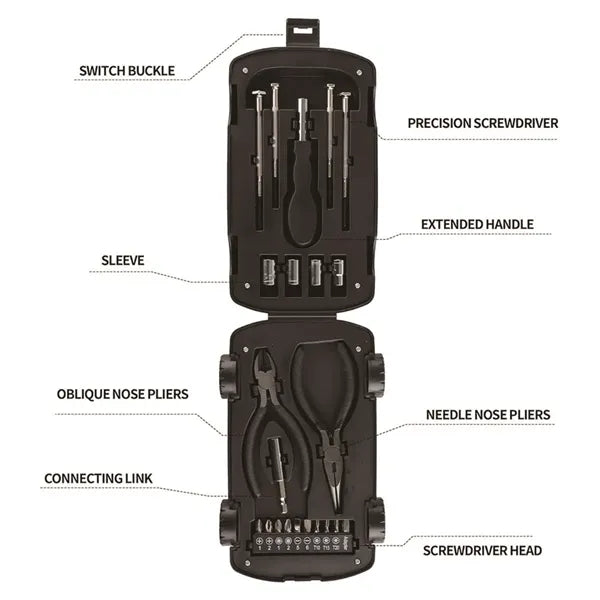 Car Shape Multifunctional Tool Kit Household Repair Toolset