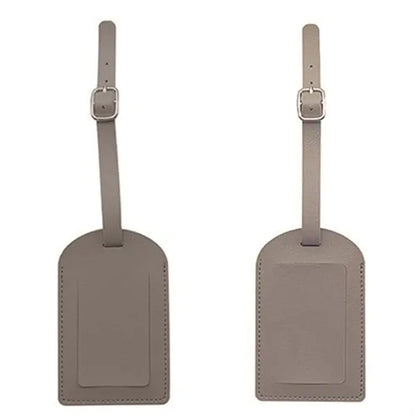 Premium Leather Luggage Bag Case Tags with Privacy Cover