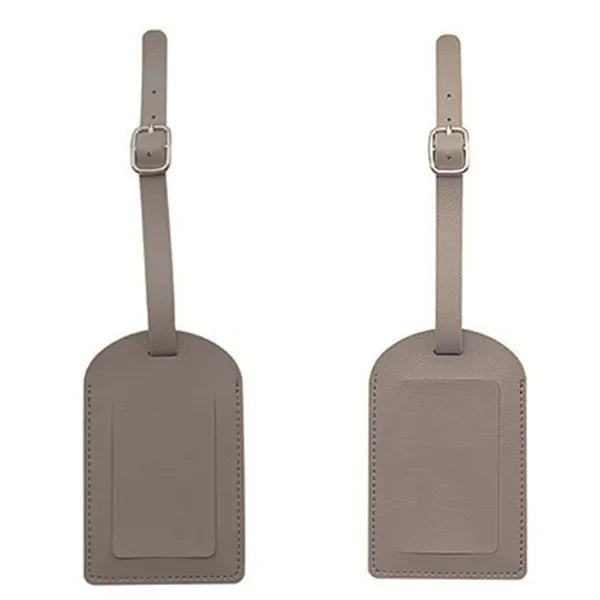 Premium Leather Luggage Bag Case Tags with Privacy Cover