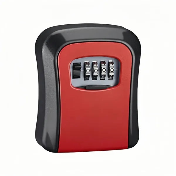 4 Digit Combination Key Lock Box Outdoor Wall Mount Safe