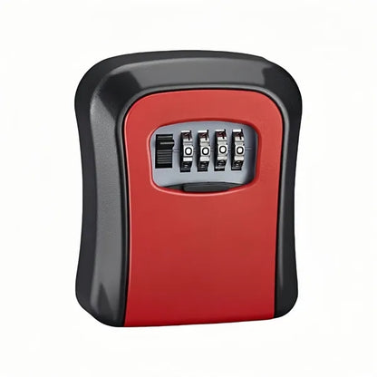 4 Digit Combination Key Lock Box Outdoor Wall Mount Safe
