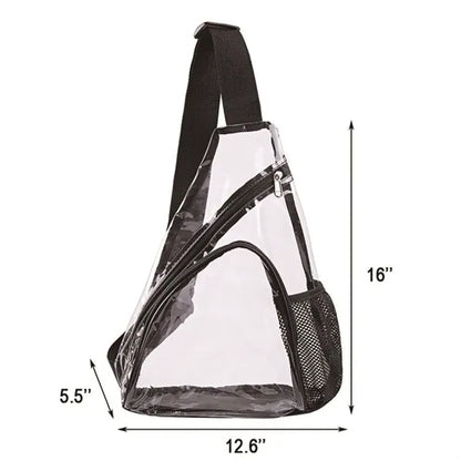 Clear Stadium Approved Sling Bag Transparent Chest pack