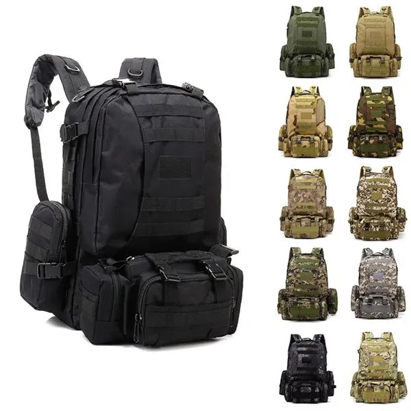 55L Military Tactical 3 Day Backpack for Men