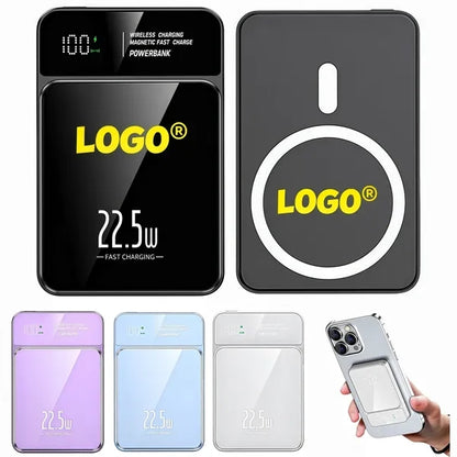 10000Mah Magnetic Wireless Portable Charger Power Bank