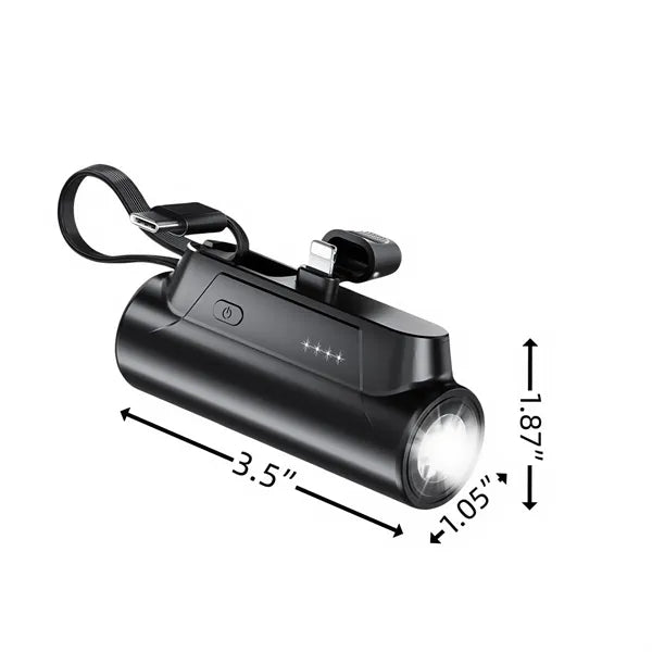 3000mah Portable Fast Charger With Flashlight Phone Holder