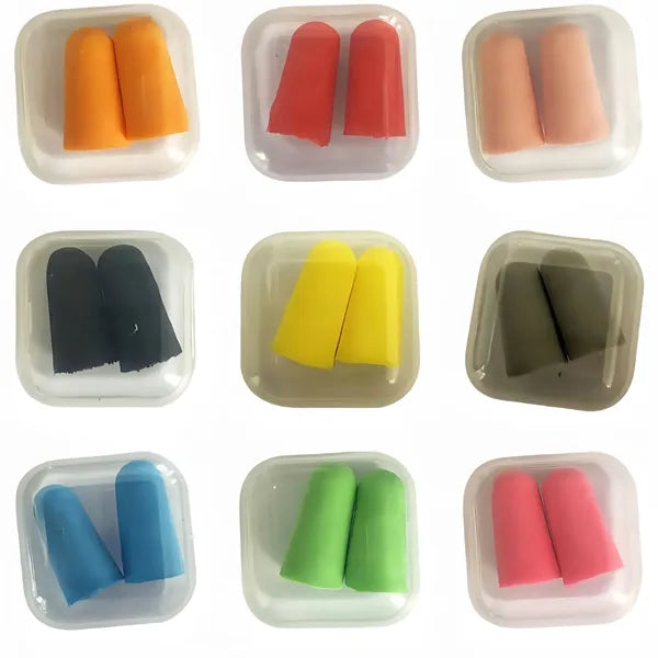 Health Sleeping Ear Plugs In Square Case Travel Essentials