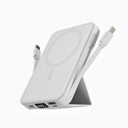 10000mah Type-c Magnetic Wireless Power Bank With Holder