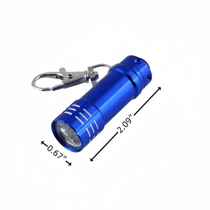 Gift Pocket Aluminum Mini LED Flashlight With Key Chain