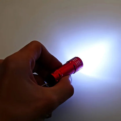 Gift Pocket Aluminum Mini LED Flashlight With Key Chain