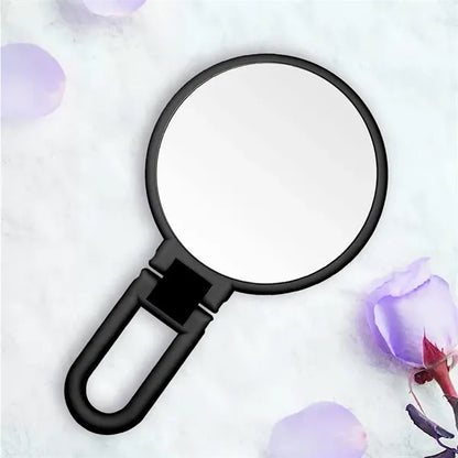 Double Sided Magnifying Mirror Adjustable Travel Handheld