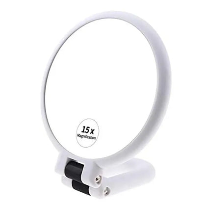 Double Sided Magnifying Mirror Adjustable Travel Handheld