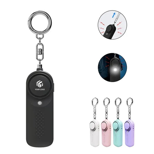 Emergency security protection lighting safety alarm keychain