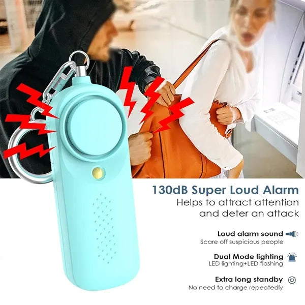Emergency security protection lighting safety alarm keychain
