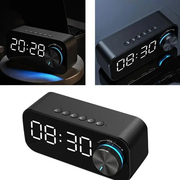 LED Bluetooth Speaker with Alarm Clock