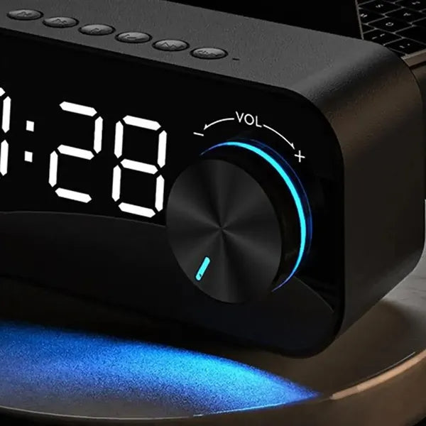 LED Bluetooth Speaker with Alarm Clock