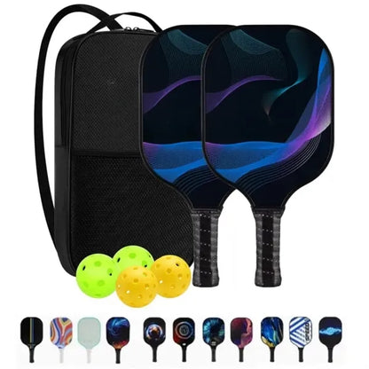 Custom Pickleball Paddles Set with Balls and Bag