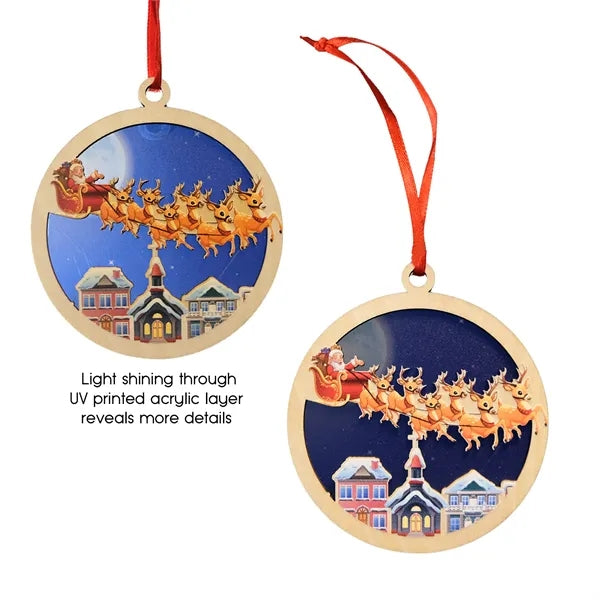 Suncatcher Layered Wood Ornament