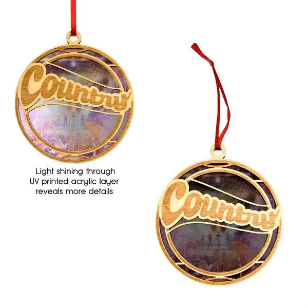 Suncatcher Layered Wood Ornament