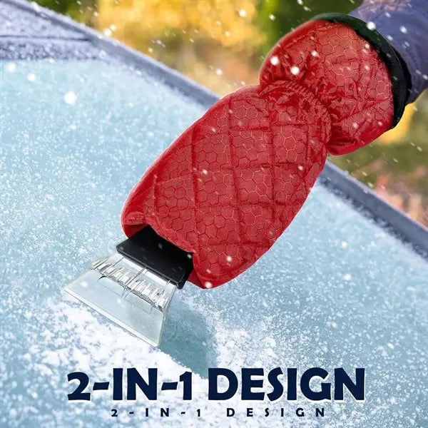 Waterproof Snow Ice Scraper with Glove for Car Windshield
