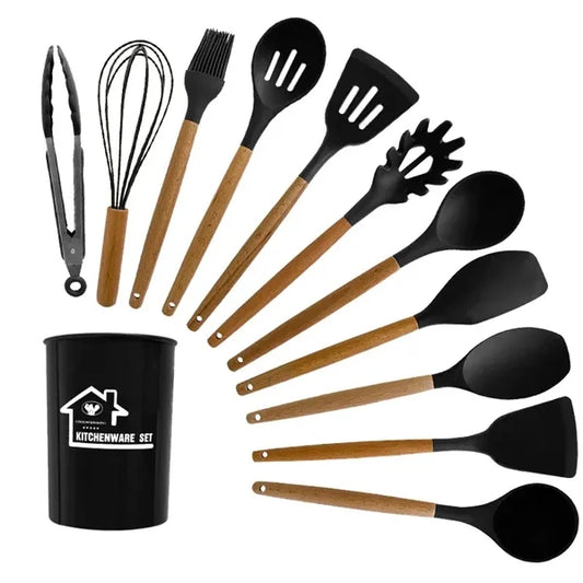 12Pcs Silicone Kitchen Utensils