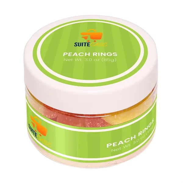 Albanese Gummi Peach Rings: Small Jar