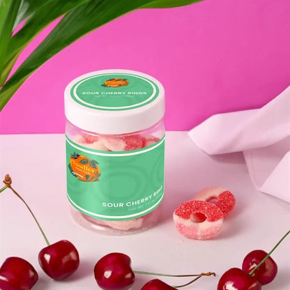 Large Jar Sour Cherry Rings