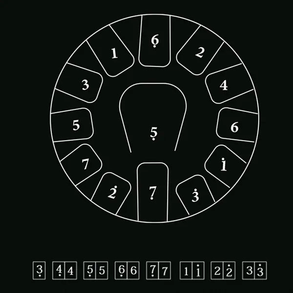 12" 13 Notes-C Major Steel Tongue Drum