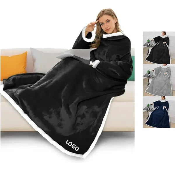TV Blanket with Sleeves