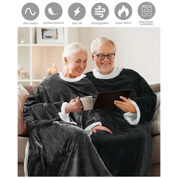 TV Blanket with Sleeves