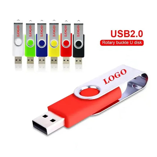 2 1/5" Swing USB 2.0 Swivel Bulk Flash Drive Thumb U Disk