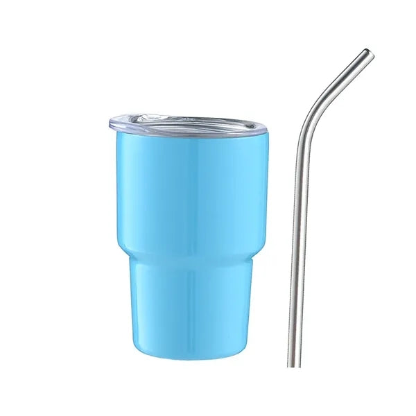 3oz Tumbler Shot Glass with Lid & Straw