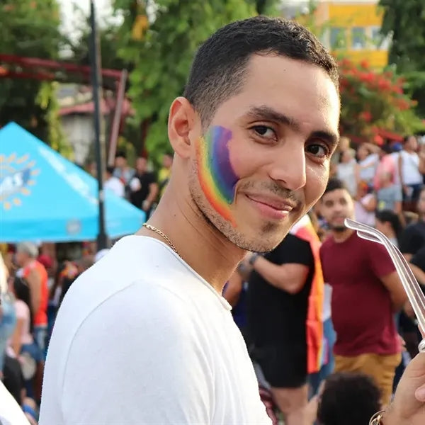 Rainbow Pride Face Paint
