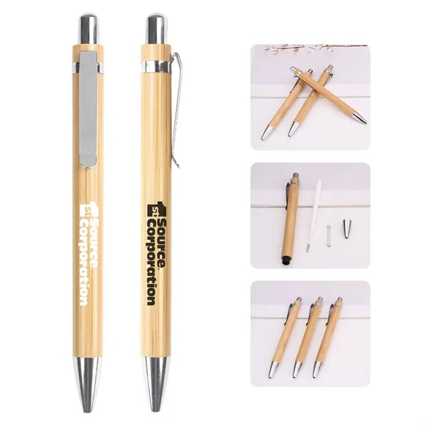 Eco friendly bamboo ballpoint pen