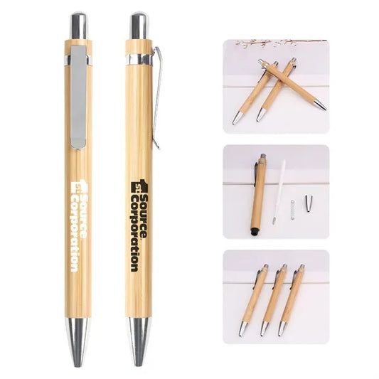 Eco friendly bamboo ballpoint pen