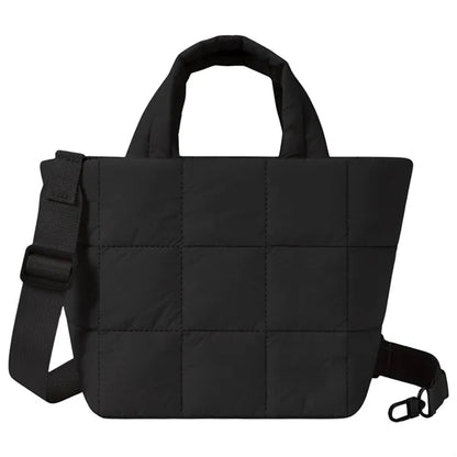 Puffer Tote Bag with Adjustable Strap