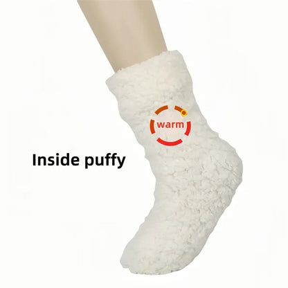 Unisex Winter Thick Nonskid Soft Slipper Socks