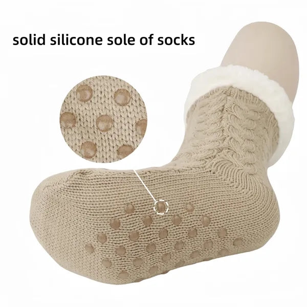 Unisex Winter Thick Nonskid Soft Slipper Socks
